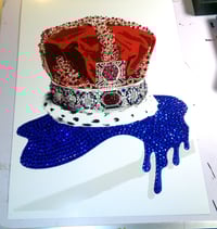 Image 3 of A3 Blue Rhinestone Crown