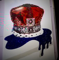Image 1 of A3 Skull Crown Blue rhinestone 