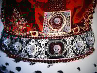 Image 4 of A3 Skull Crown Blue rhinestone 