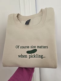 Of course size maters sweater