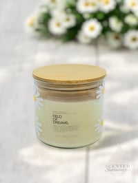 Image 2 of Field of Dreams 14 OZ Sweet Wild Daisies Scented 3-Wick Soy Wax Candle - Spring Scented Soy Candle