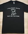 I tolerate much but no lactose t-shirt