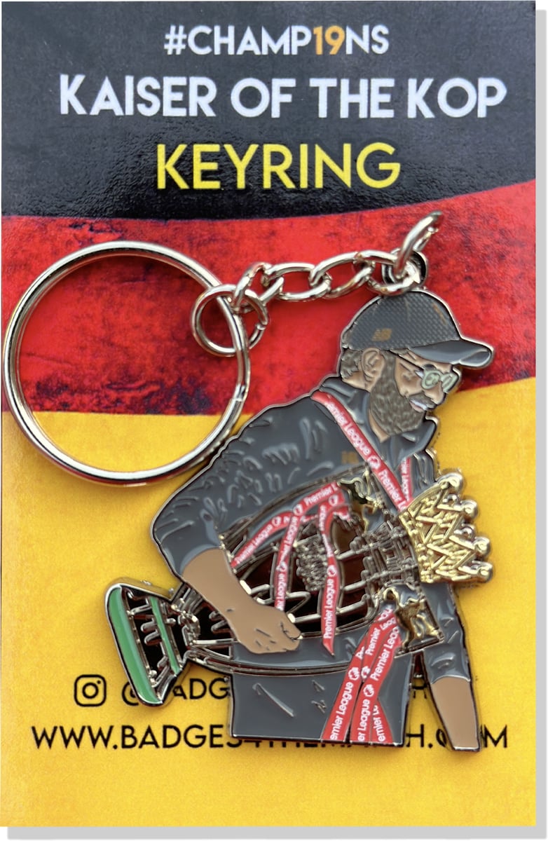 Porte-clés Rare Jurgen Klopp "Kaiser Of The Kop" - Supporteur Liverpool FC - Cadeau Fan Foot