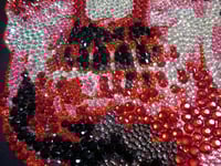 Image 5 of A3 Negative Rhinestone Skull (Red) Artwork or T shirts