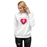 Image 1 of Christian Women's Premium Sweatshirt - Love Like Jesus