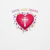 Image 5 of Christian Women's Premium Sweatshirt - Love Like Jesus