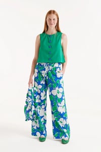 Image 1 of Pantalón largo estampado floral