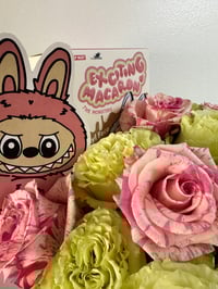 Image 1 of 🫧૮ ˙Ⱉ˙ ა rawr!  LABUBU 💌  ROSE🌹 BOX( ˘͈ ᵕ ˘͈♡