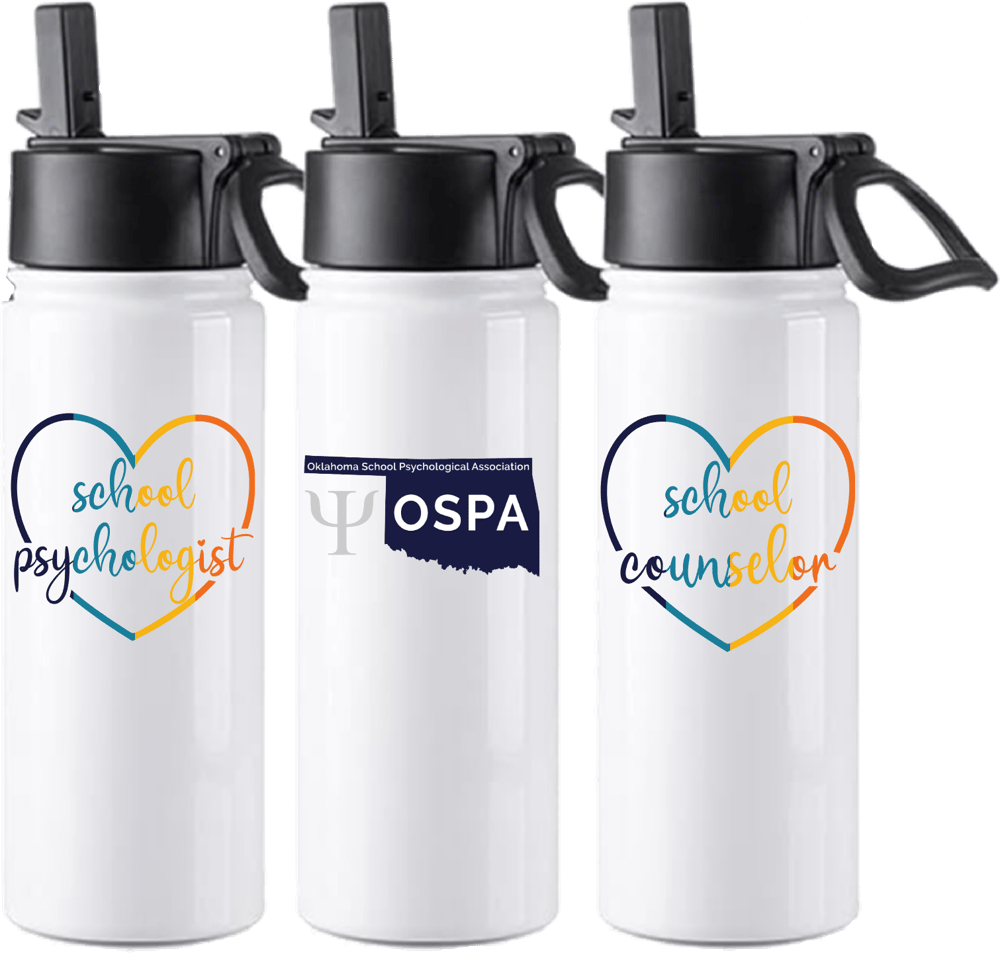 Stainless Steel Sports Bottle-School Psych/Counselor OSPA