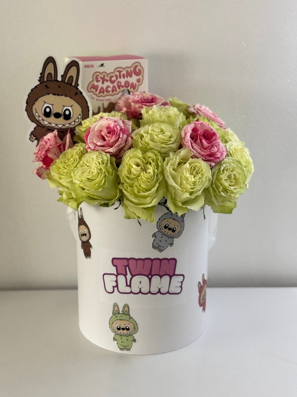 🫧૮ ˙Ⱉ˙ ა rawr!  LABUBU 💌  ROSE🌹 BOX( ˘͈ ᵕ ˘͈♡