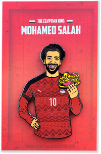 Mohamed Salah - Crown - Pin Badge (Home Egypt Version)