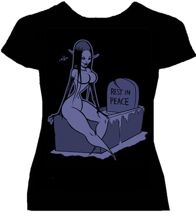 Image of preorder VIOLETTES DEMISE- womans fitted shirt -ships APRIL 5th