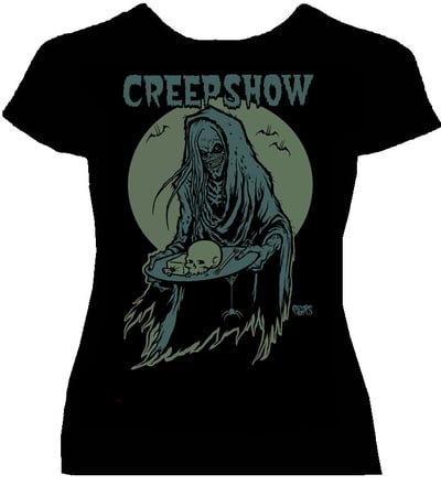 Image of preorder CREEPSHOW TRIBUTE- womans fitted shirt -ships APRIL 5th