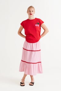 Image 4 of Camiseta roja cereza