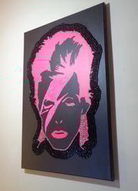 Image 1 of Pink Aladdin Negative with diamond dust and rhinestones