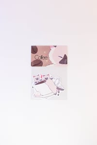 Image 3 of Coffee cats sticker set