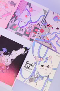 Image 2 of Tangled Ribbon -  Risograph Illustration Zine 