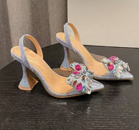 Image 2 of Denim Crystal Fashion Shoes