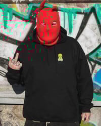 Image 2 of No Comment Neon Green Hoodie