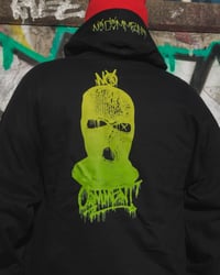 Image 1 of No Comment Neon Green Hoodie