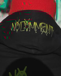 Image 3 of No Comment Neon Green Hoodie