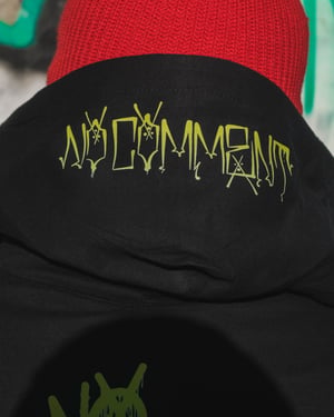 Image of No Comment Neon Green Hoodie