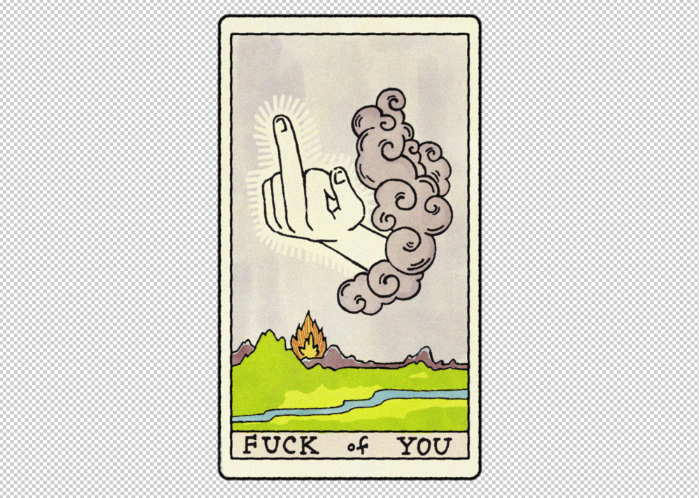 The Fuck of You Tarot Sticker