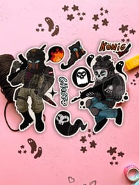 Image 3 of Ghost and König Vinyl Sticker Set | Call of Duty
