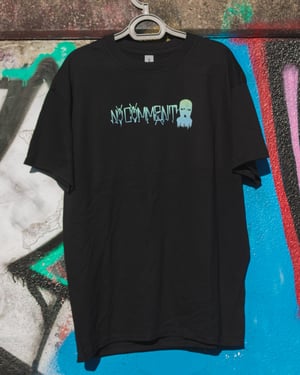 Image of No Comment Handstyle T-shirt Blue Fade
