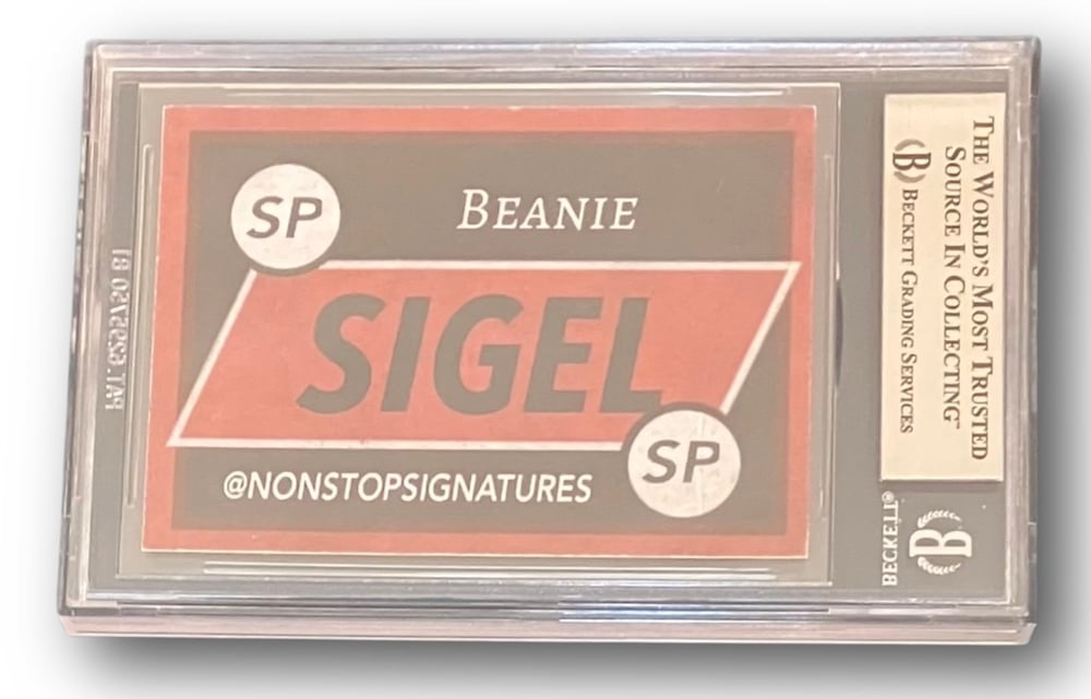 BEANIE SIGEL Autographed Signed Nonstop Signatures Hip Hop Trading Card Beckett Slabbed