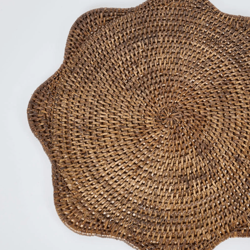 Image of Scalloped Rattan Charger 