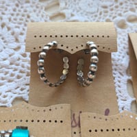 Image 1 of Half Bead hoops