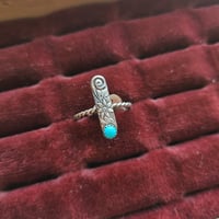 Image 1 of Size 8½ Turquoise ring