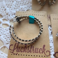 Image 3 of Half Bead hoops