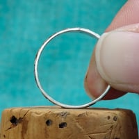 Image 2 of Square Floral  Stacking Ring