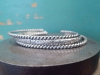 Image 1 of Cuff Set of 3 -- Western Floral and Rope