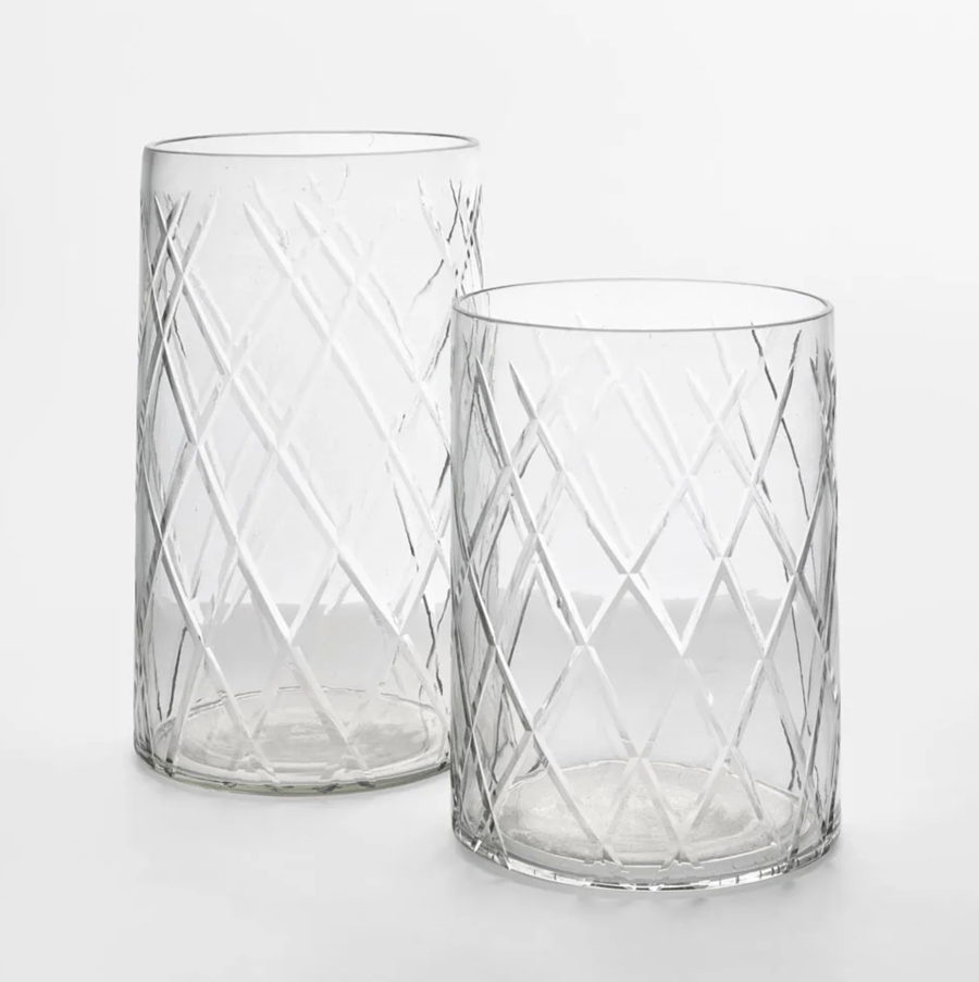 Image of Handcut Glass Hurricane