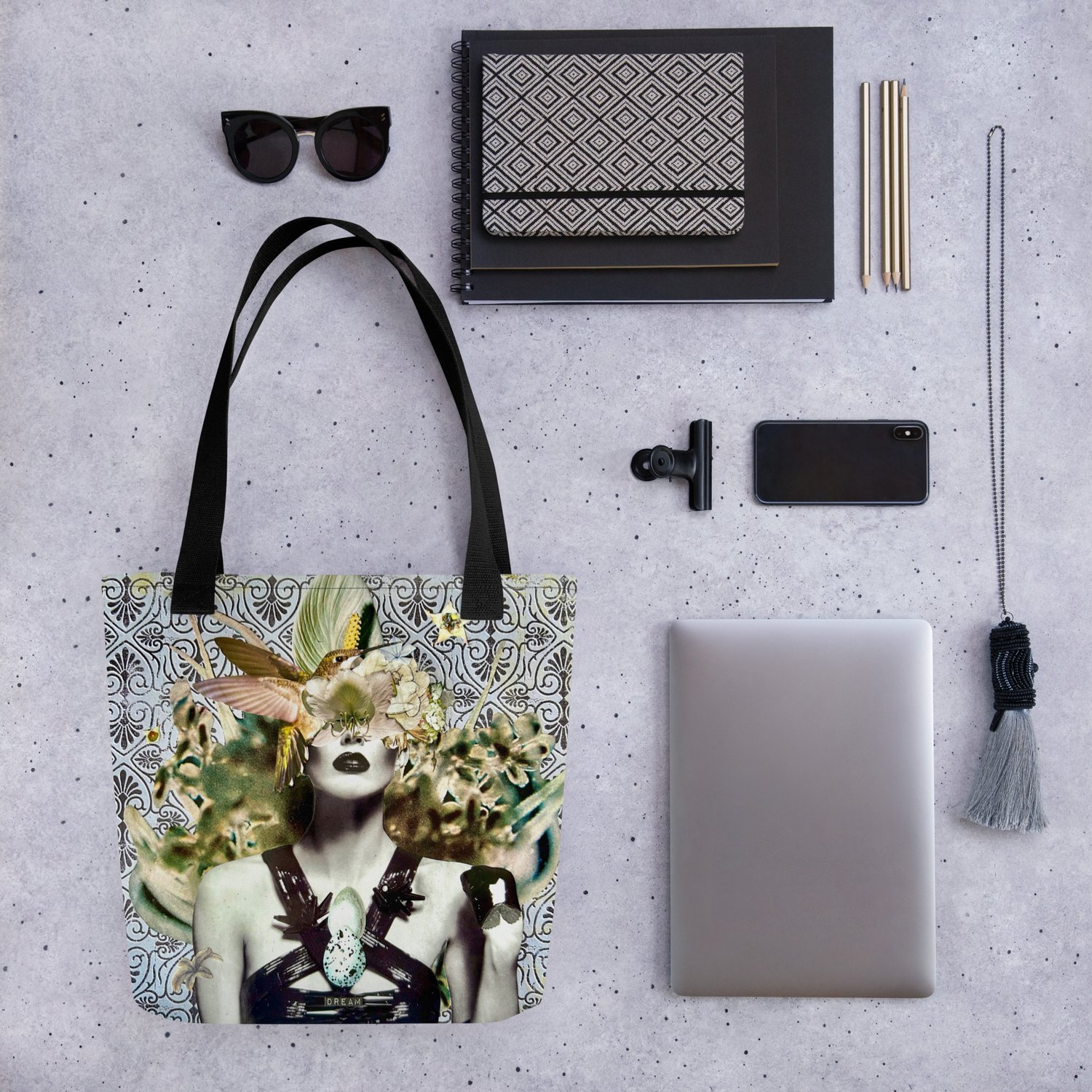 Image of The Personification of Smoke - All Over Print Tote Bag