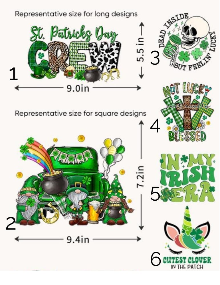 Image of St. Patrick Day - DTF Transfers