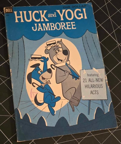 Image of HUCK and YOGI JAMBOREE! 1961 HANNA-BARBERA DELL COMICS! TV CARTOON FRIENDS!