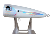 Image 1 of 60g White, Silver Wing Cone Head Popper 
