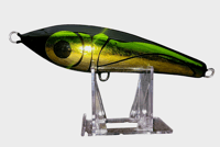 Image 1 of 60g Fat Head ,Black, Greenish Gold Wing Floating Stick Bait
