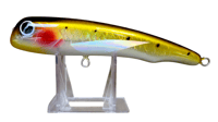 Image 1 of 60g Black Top Gold Sides Diving Popper
