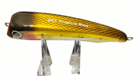 Image 2 of 60g Black Top Gold Sides Diving Popper