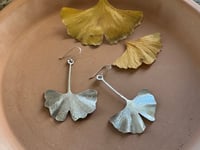 Image 3 of Ginkgo leaf earrings