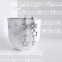Image 2 of star melody earrings 