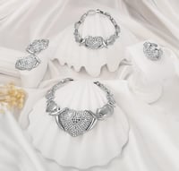 Image 6 of Silver plated jewelry set