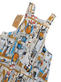 Image 3 of Quirky Animal Overalls Reversible 