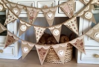 Image 2 of #3 Rustic Bunting - 10 flags *Flat rate $15.50 postage*