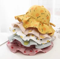 Image 3 of Valentina Pineapple Ruffle Sun Hat